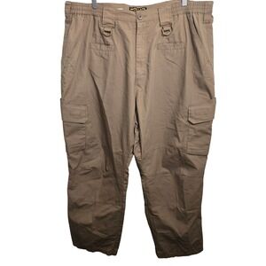 Hard Land Tactical Pants Mens 46x30 Coyote Brown Ripstop Cargo GH16039